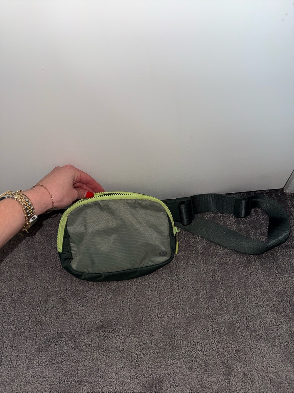 lululemon athletica Olive and Lime Waist Pack